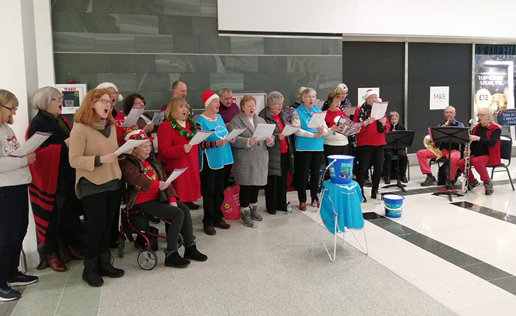 Strathcarron Choir performing in the Thistle Centre, Stirling